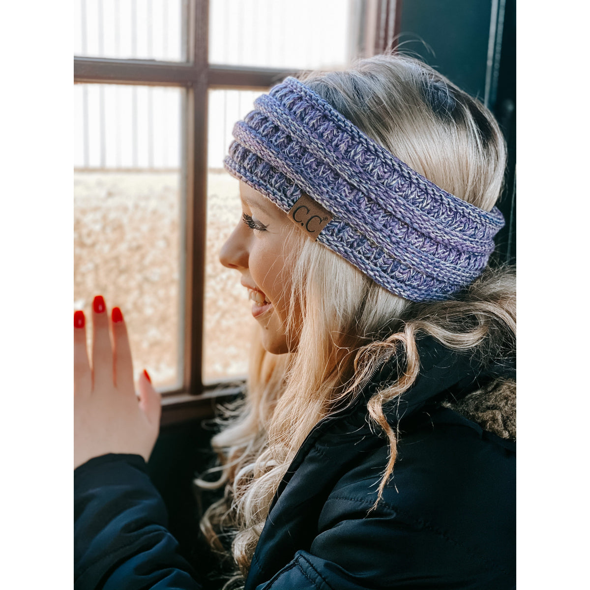 Four Tone Ribbed Knit Headwrap HW826