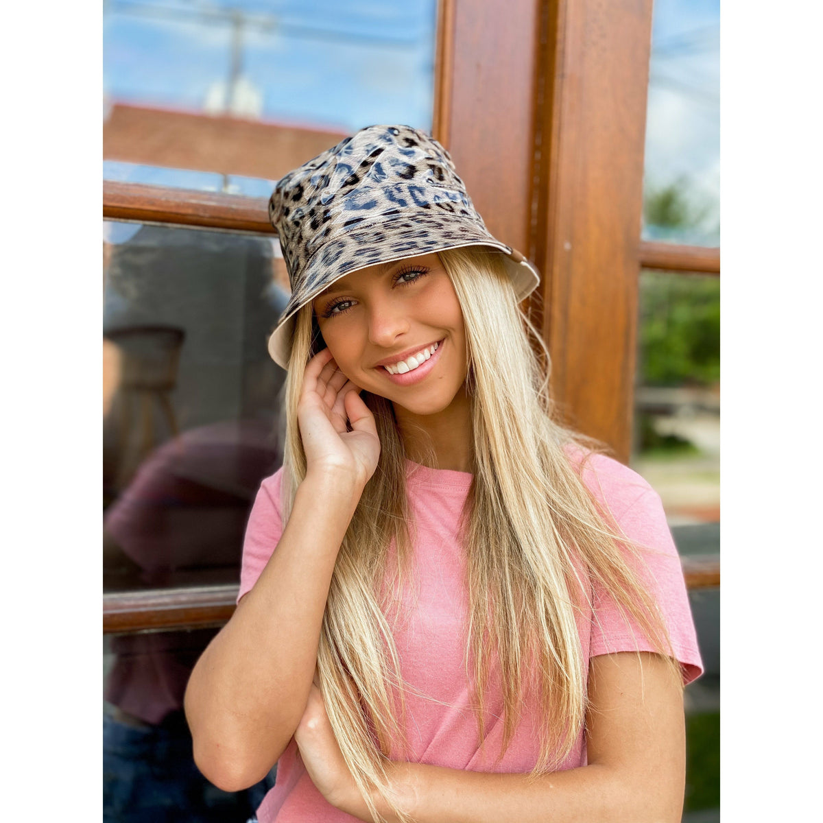 Leopard Reversible Rain Bucket Hat BK3695