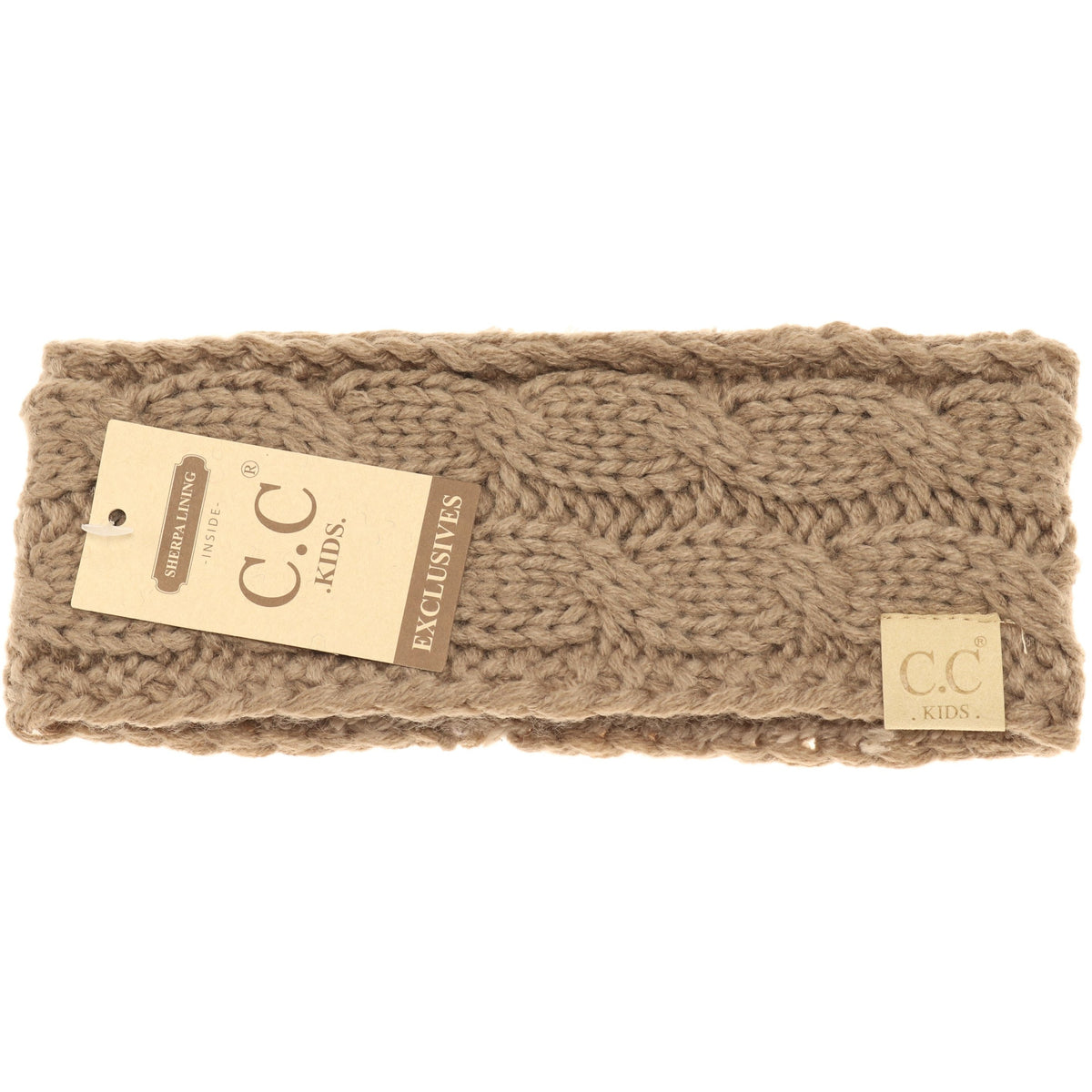 KIDS Solid Cable Knit CC Head Wrap HW20KIDS