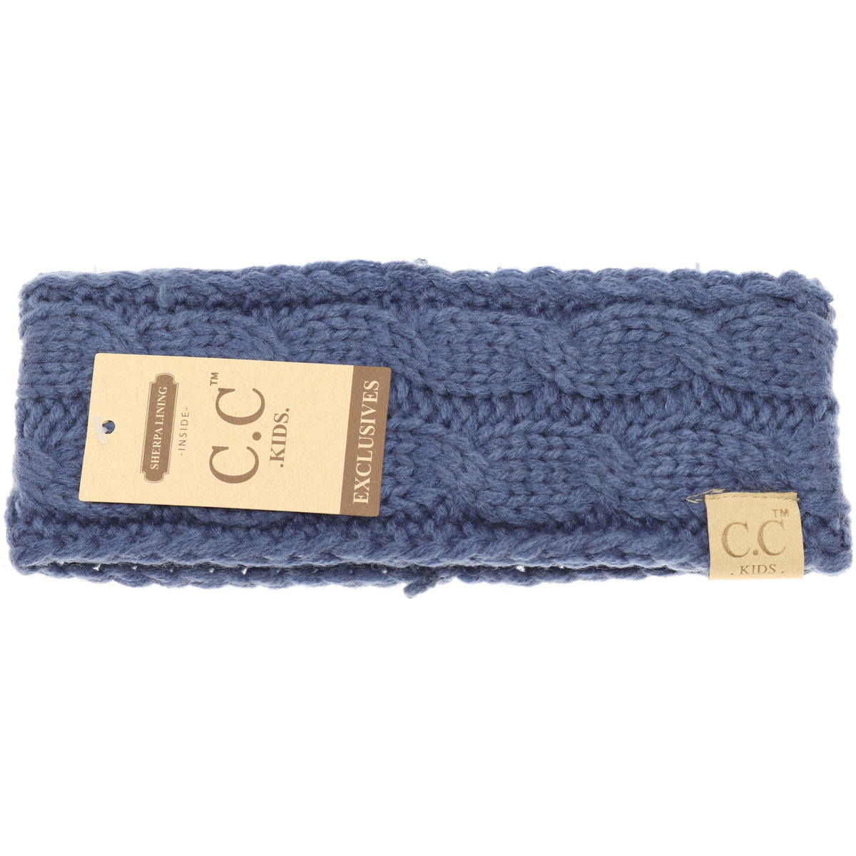 KIDS Solid Cable Knit CC Head Wrap HW20KIDS