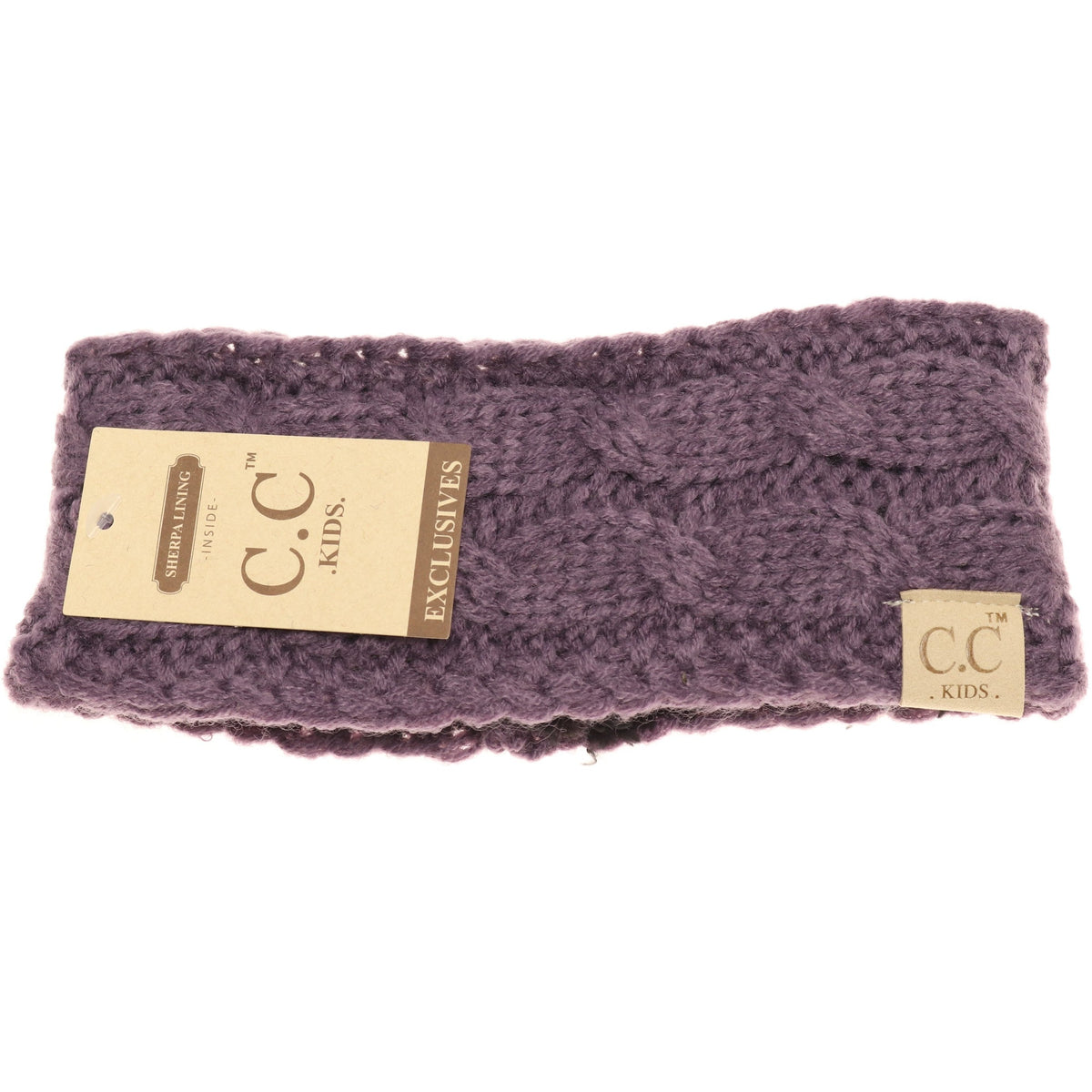 KIDS Solid Cable Knit CC Head Wrap HW20KIDS