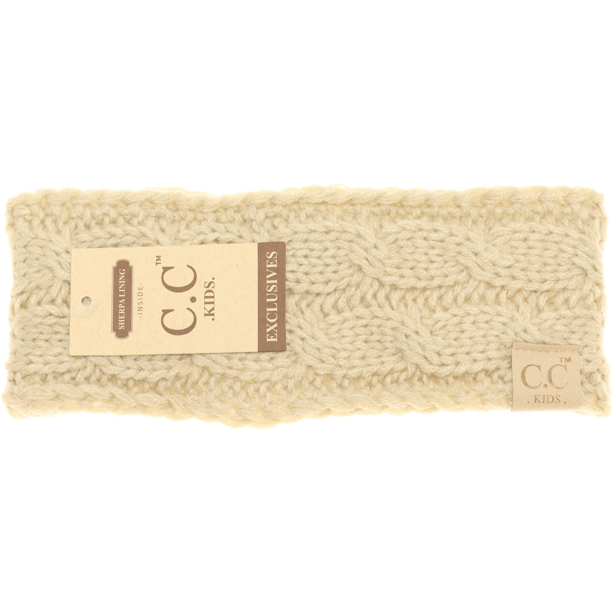 KIDS Solid Cable Knit CC Head Wrap HW20KIDS