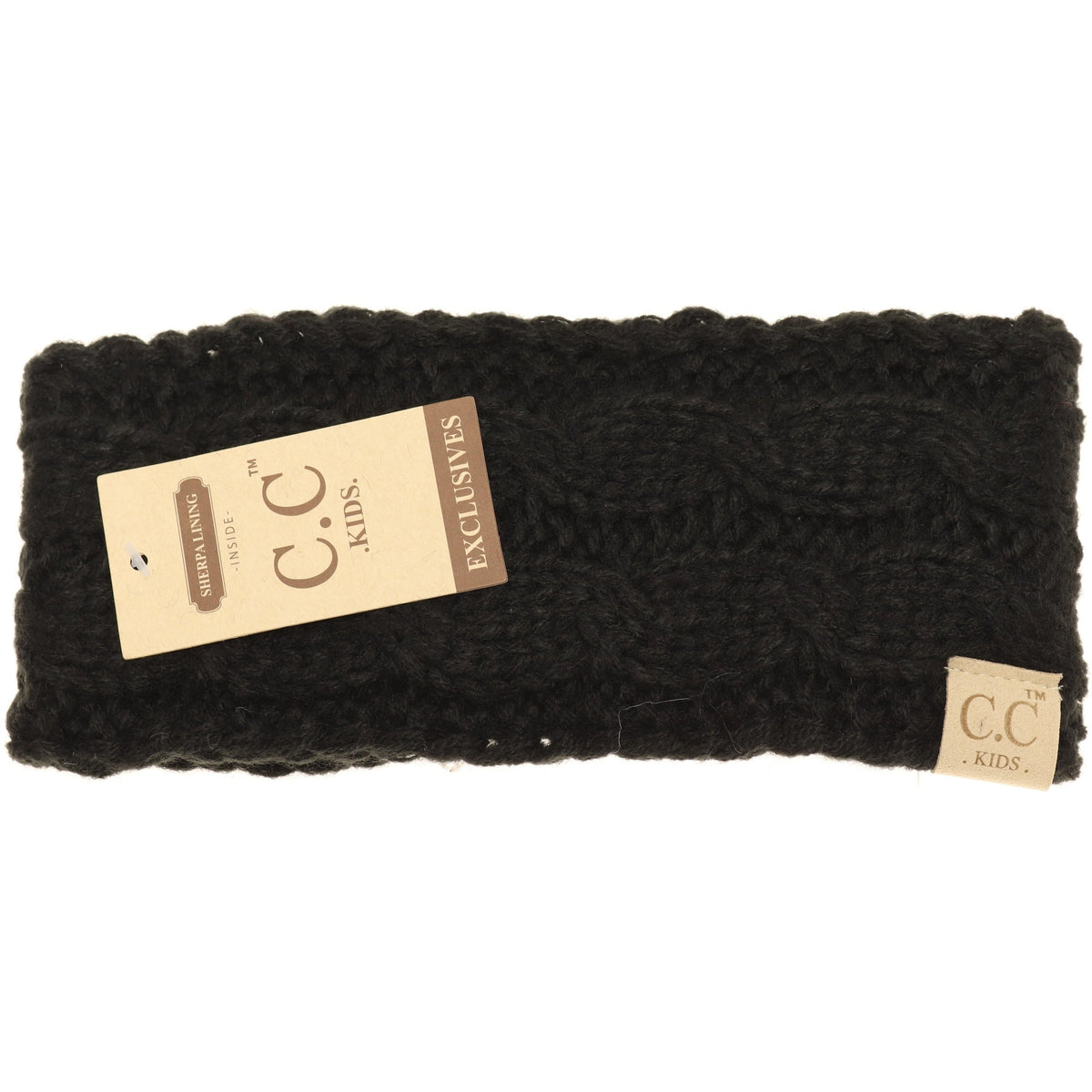 KIDS Solid Cable Knit CC Head Wrap HW20KIDS