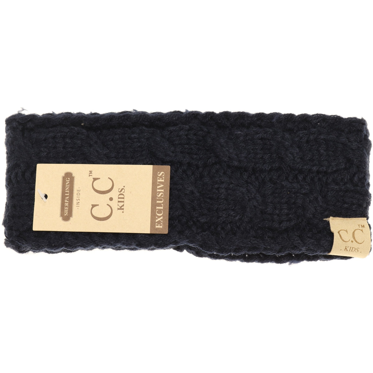 KIDS Solid Cable Knit CC Head Wrap HW20KIDS