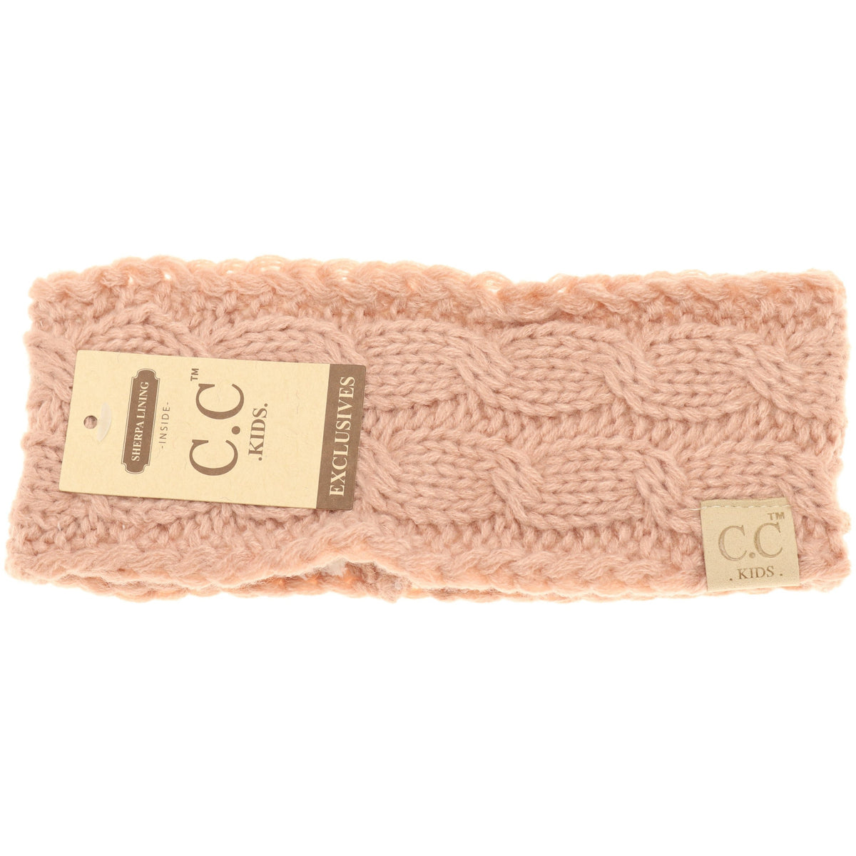 KIDS Solid Cable Knit CC Head Wrap HW20KIDS