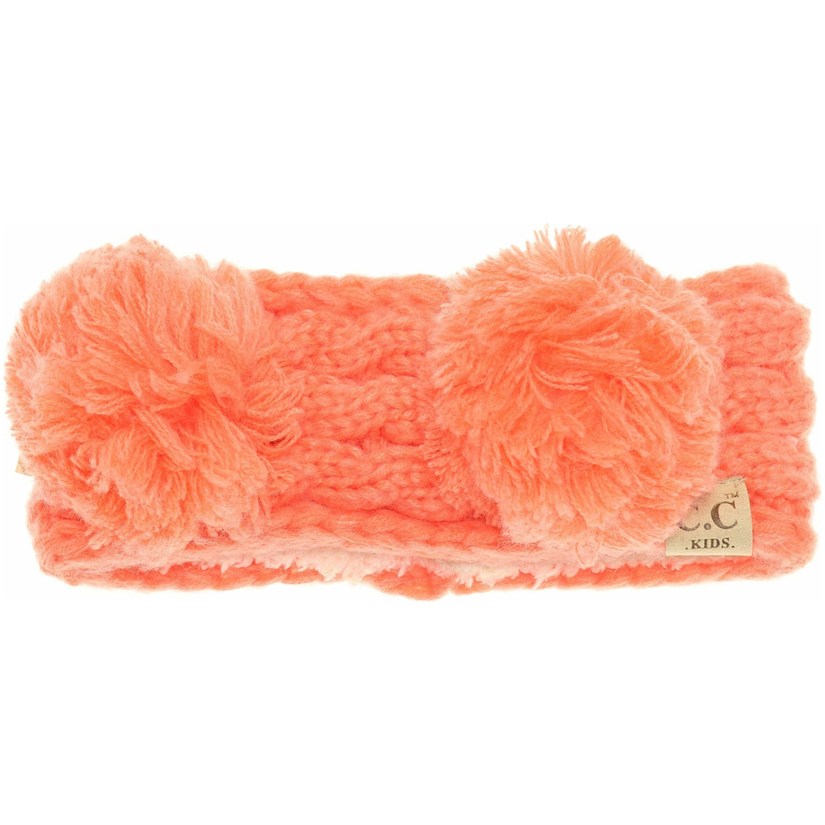 KIDS Solid Double Pom Head Wrap HW24KIDS