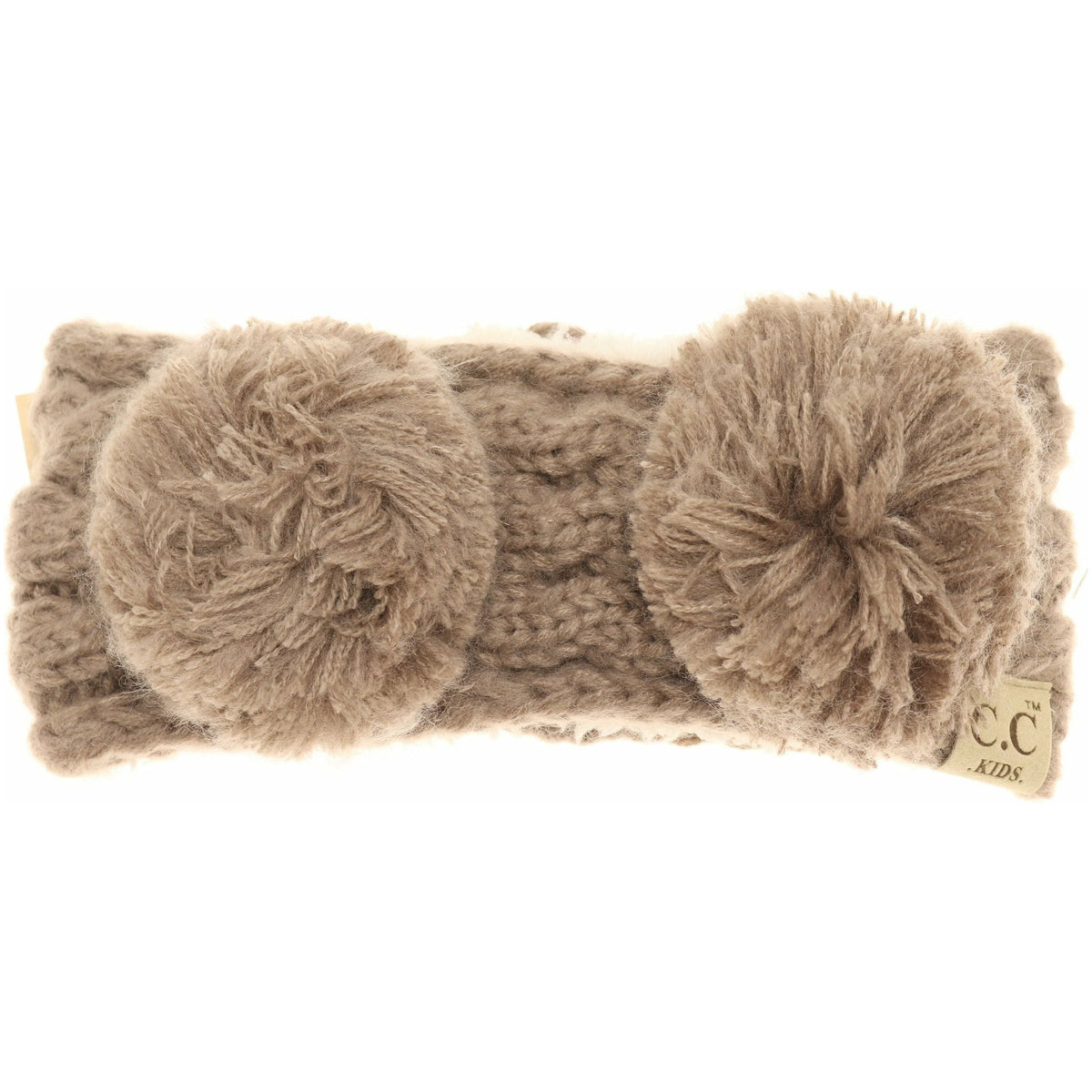 KIDS Solid Double Pom Head Wrap HW24KIDS