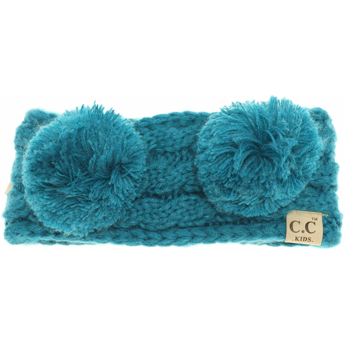 KIDS Solid Double Pom Head Wrap HW24KIDS