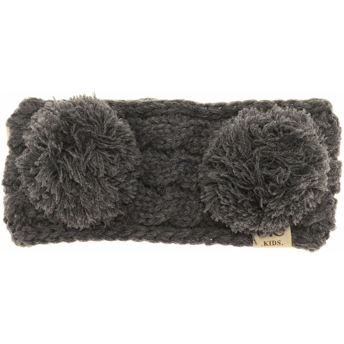 KIDS Solid Double Pom Head Wrap HW24KIDS