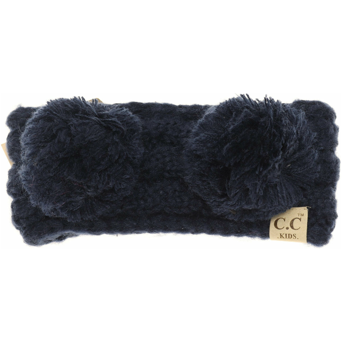 KIDS Solid Double Pom Head Wrap HW24KIDS