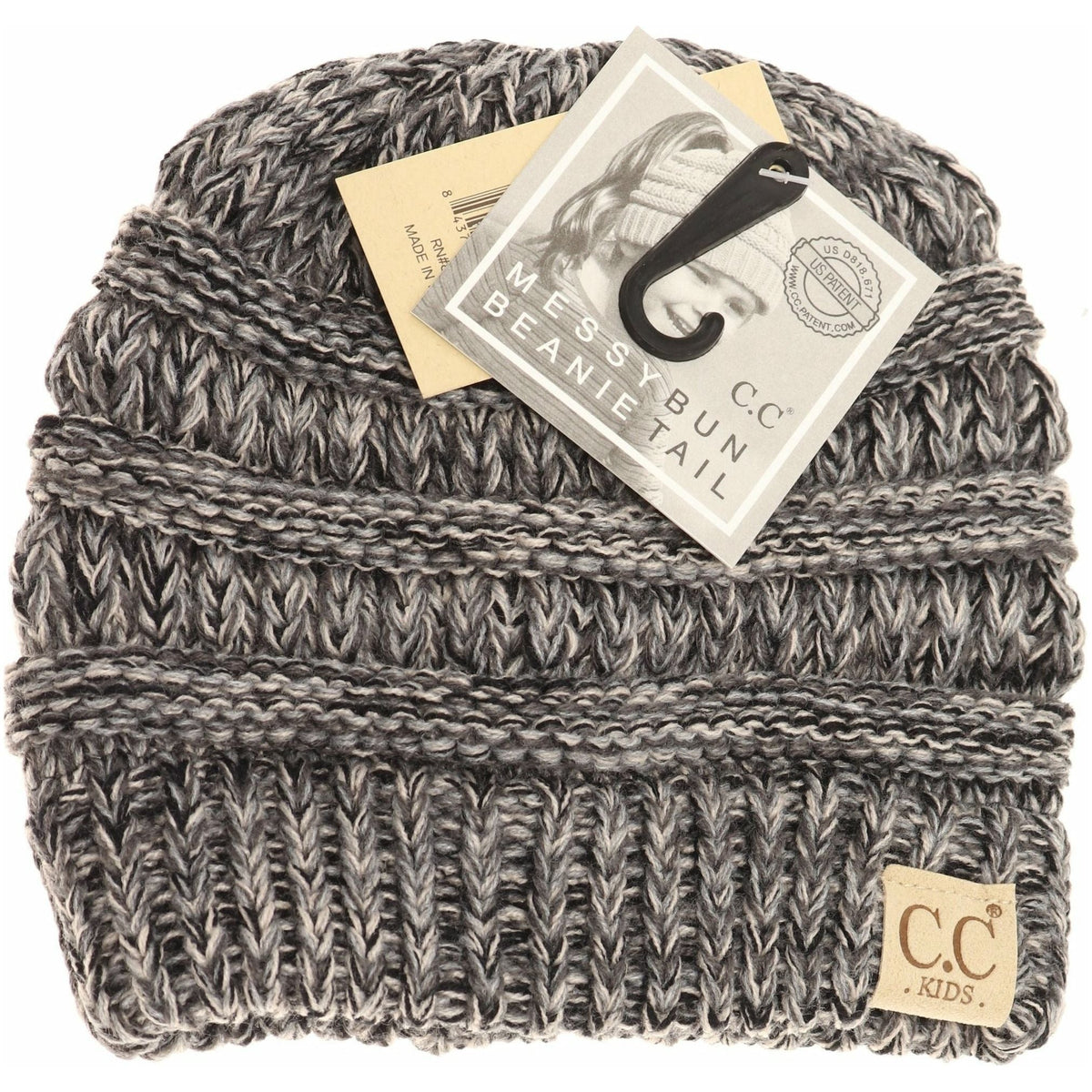 Kids Multi Tone CC Beanie Tail MB816KIDS