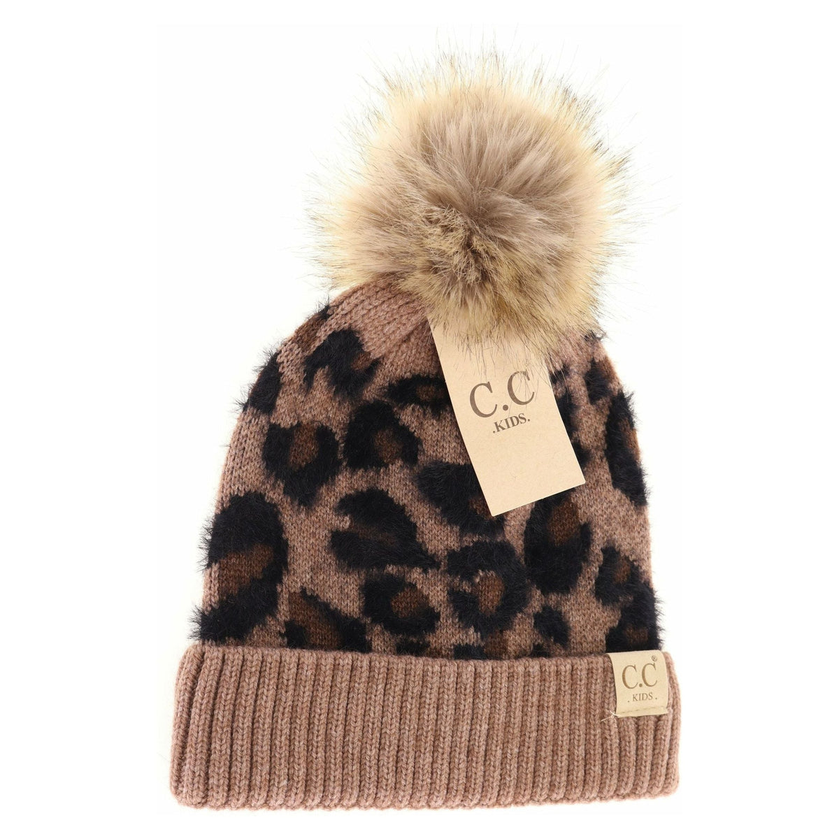 KIDS Leopard Pom C.C Beanie KIDS2061