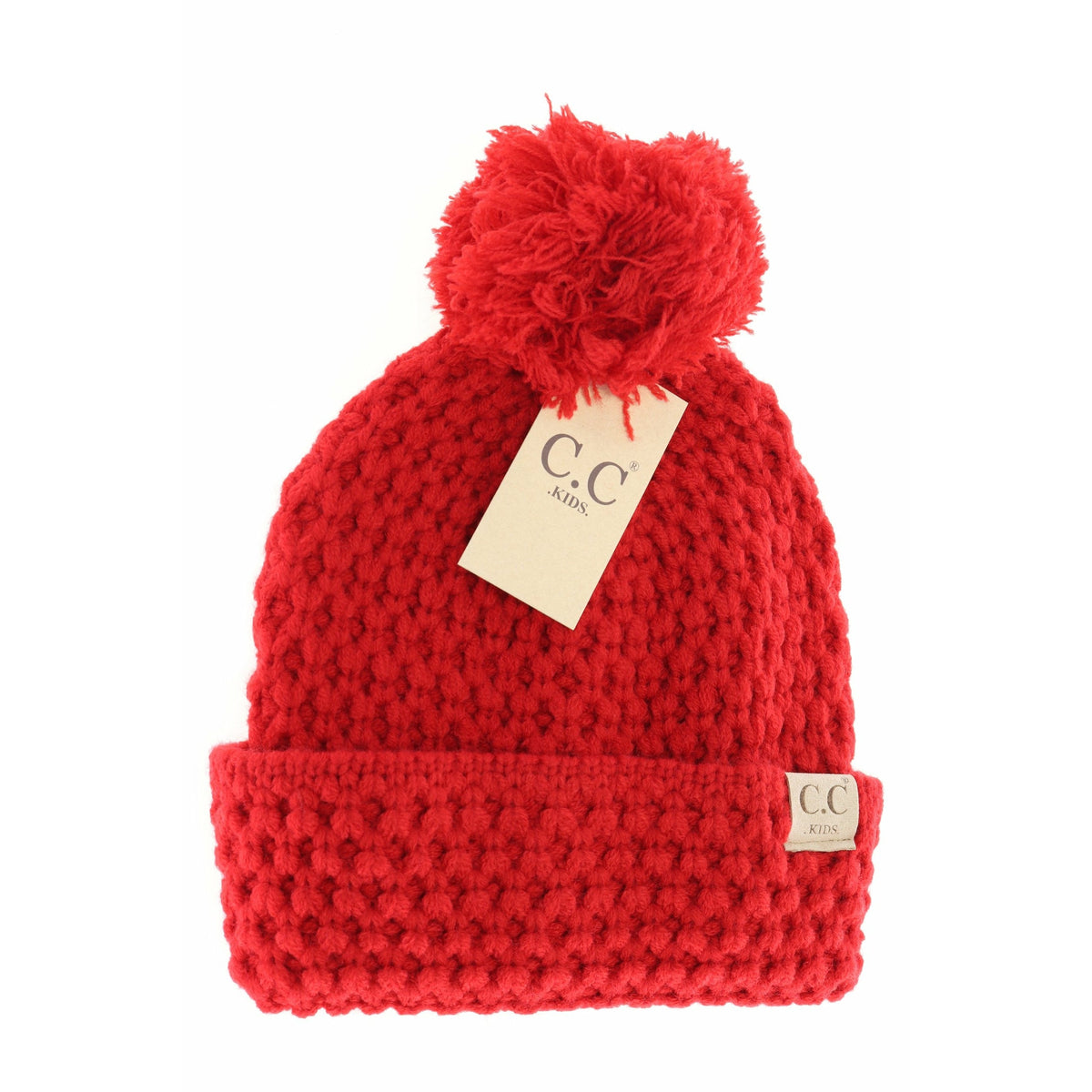 KIDS Bee Stitch Knit Pom C.C Beanie KIDS3841