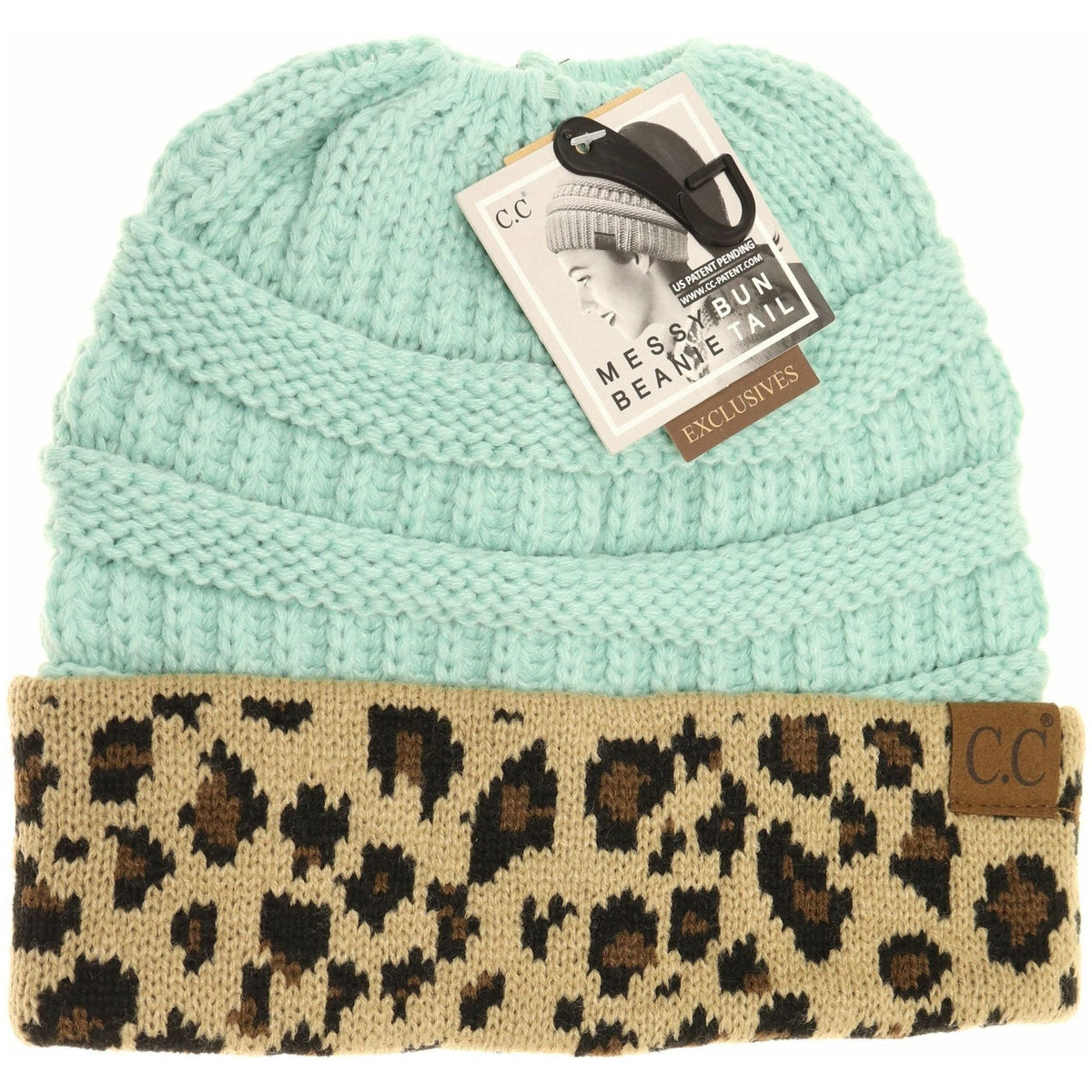 Leopard Print CC Beanie Tail MB45