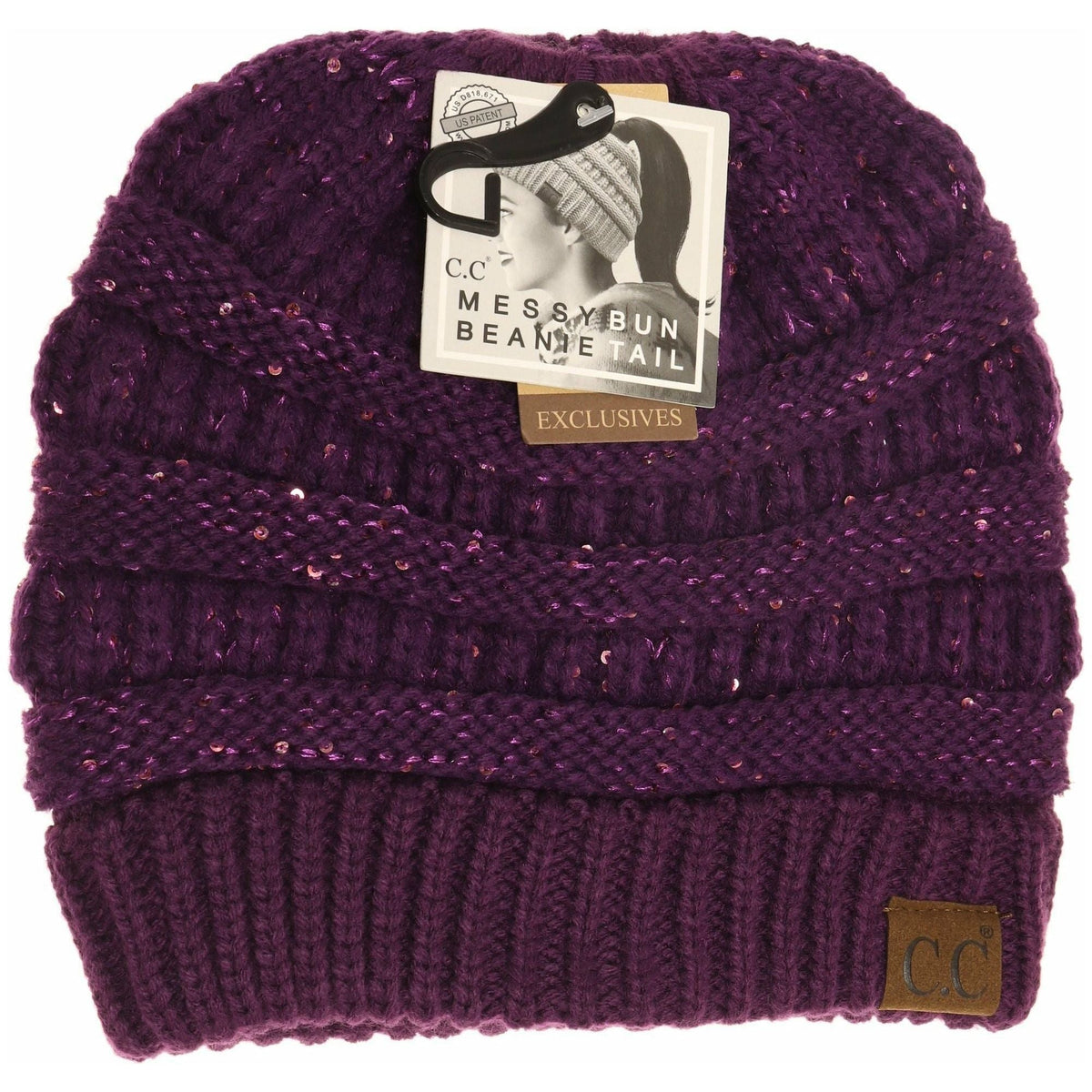 Sequin CC Beanie Tail Beanie MB730