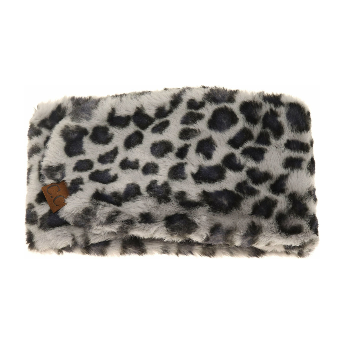 Leopard Faux Fur CC Scarf NK716