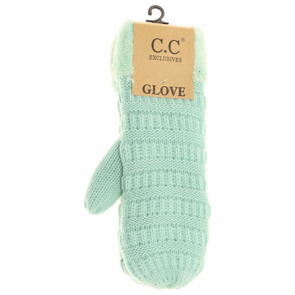 Solid Fuzzy Lined Mittens MT25