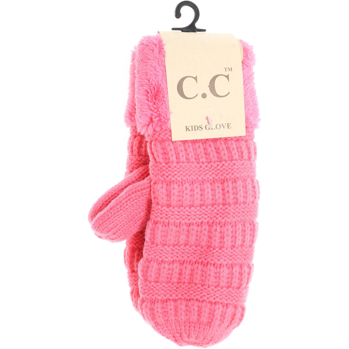 Kids Solid Fuzzy Lined Mittens MT25KIDS
