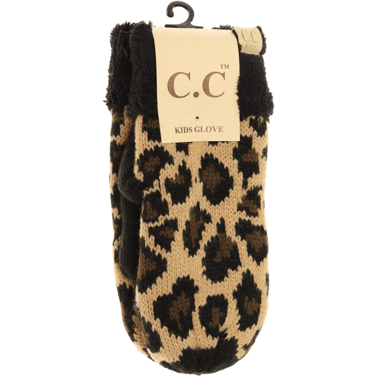 KIDS Leopard Print CC Mittens MT80KIDS