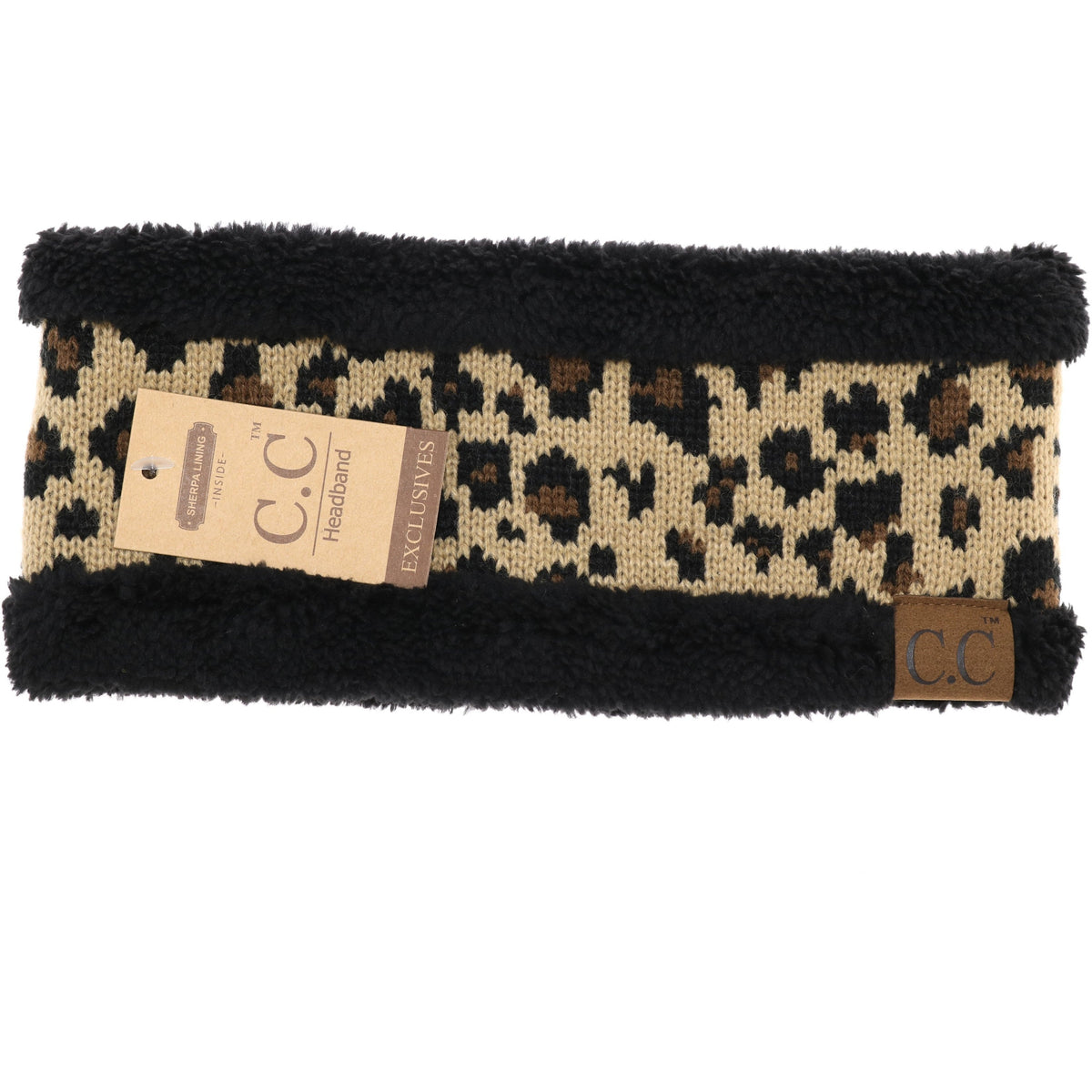 Lined Leopard Print CC Head Wrap HW45