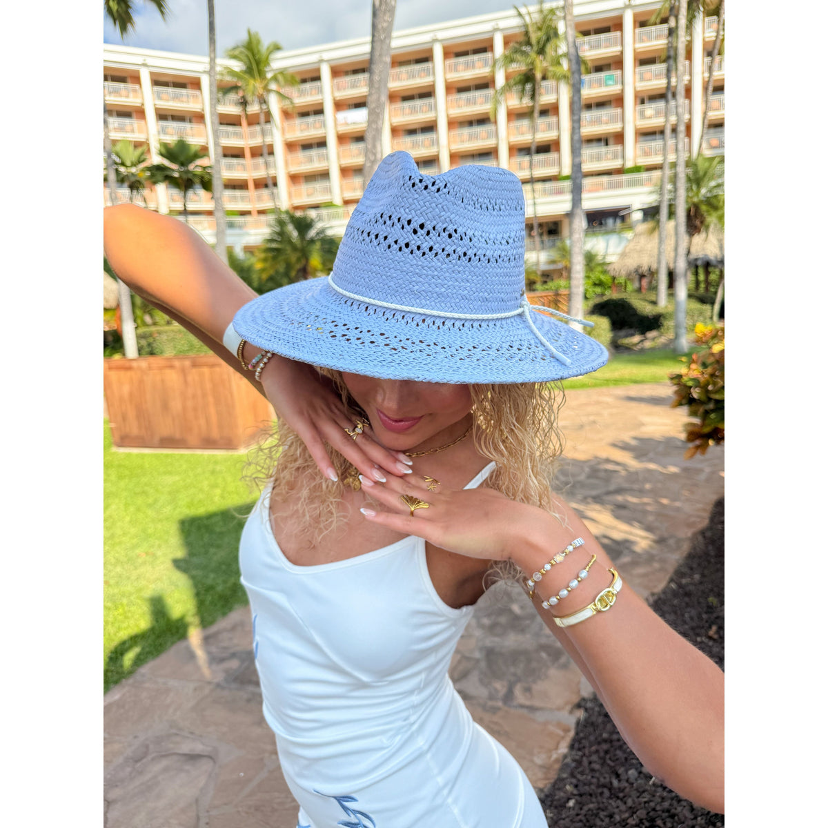 Open Weave C.C Panama Sun Hat PNH0045