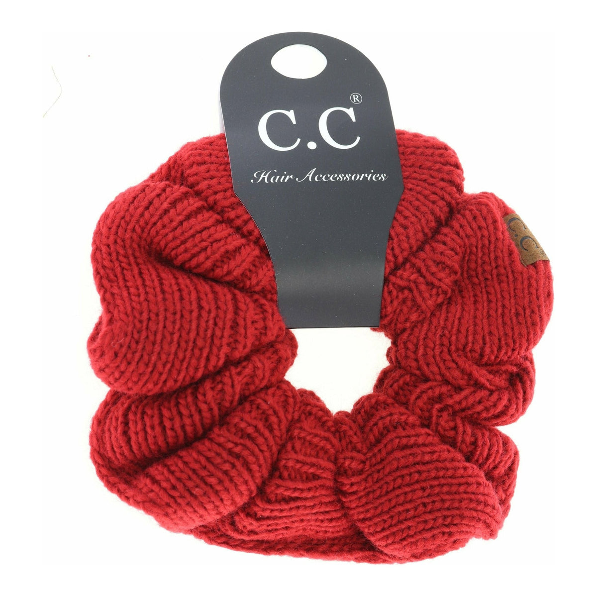 Solid Knit Ponytail C.C Scrunchie SCR04