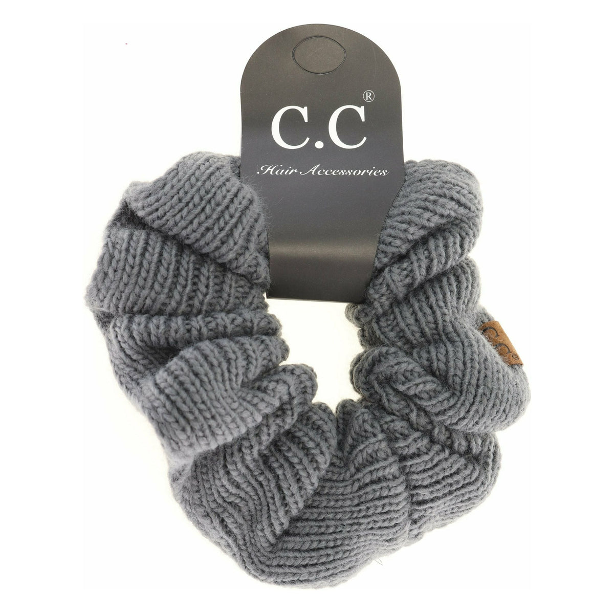 Solid Knit Ponytail C.C Scrunchie SCR04