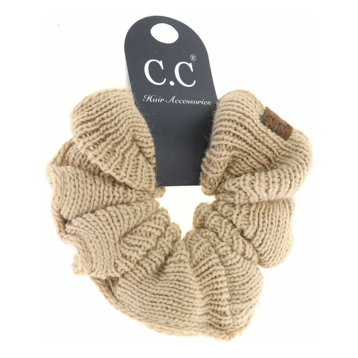 Solid Knit Ponytail C.C Scrunchie SCR04