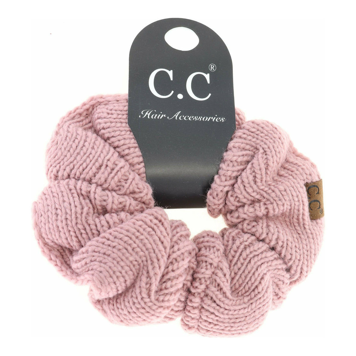 Solid Knit Ponytail C.C Scrunchie SCR04