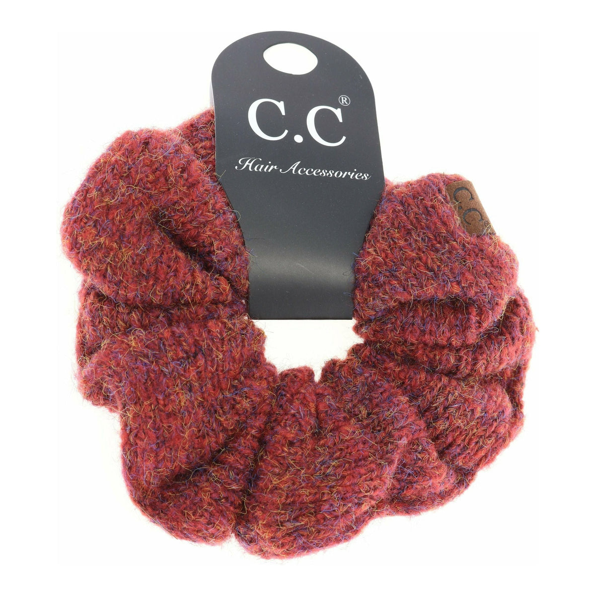 Two-tone Knit Ponytail C.C Scrunchie SCR05