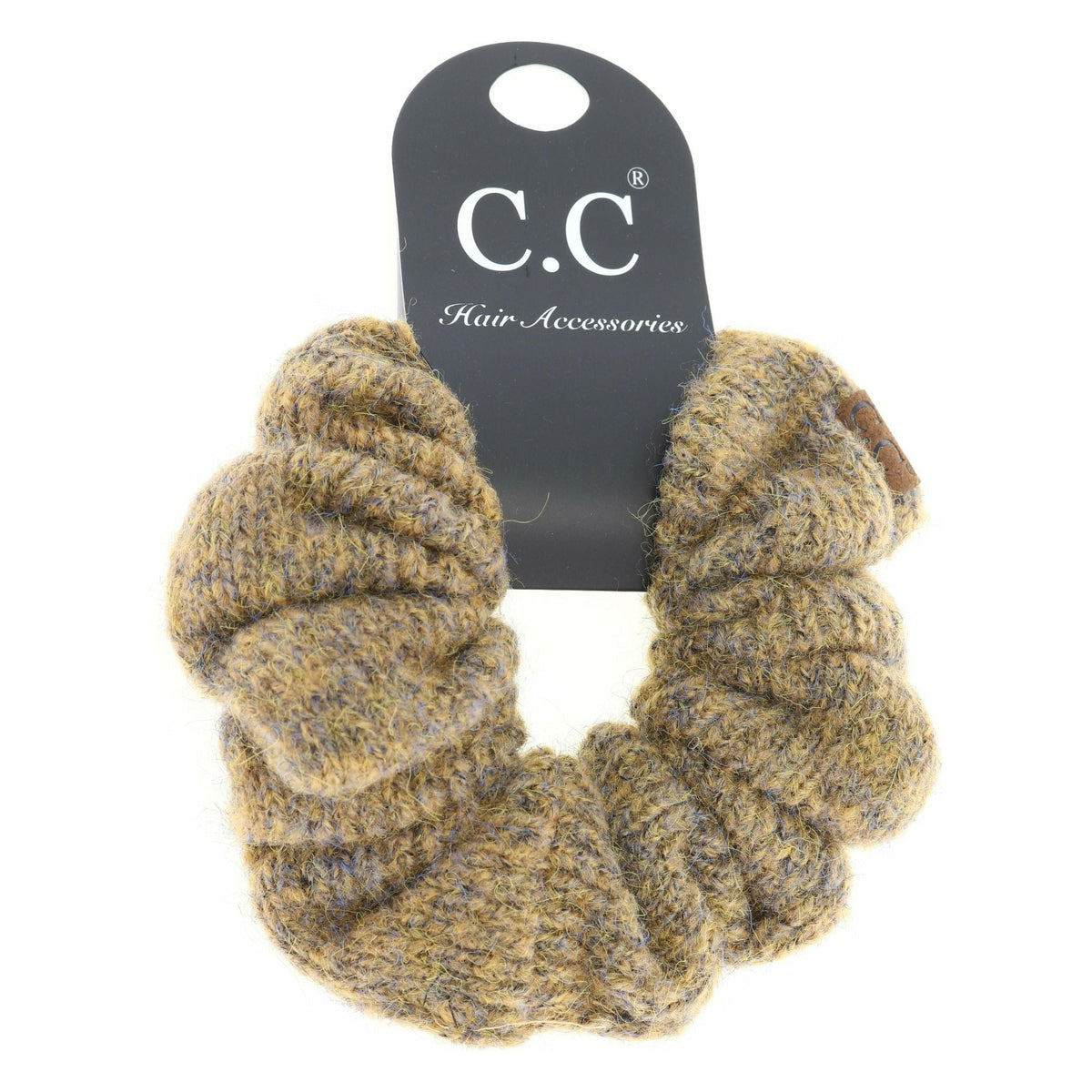 Two-tone Knit Ponytail C.C Scrunchie SCR05