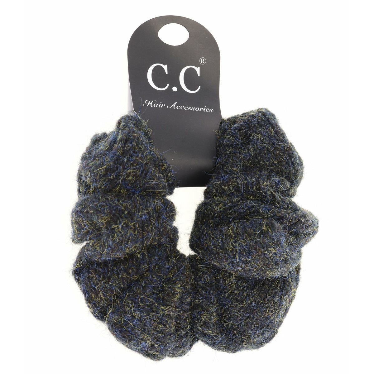 Two-tone Knit Ponytail C.C Scrunchie SCR05