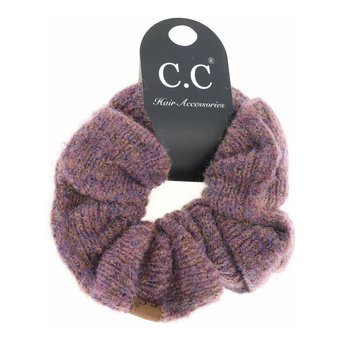 Two-tone Knit Ponytail C.C Scrunchie SCR05