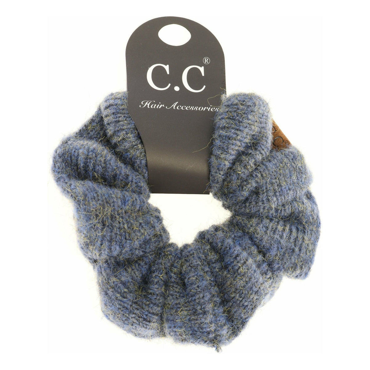 Two-tone Knit Ponytail C.C Scrunchie SCR05