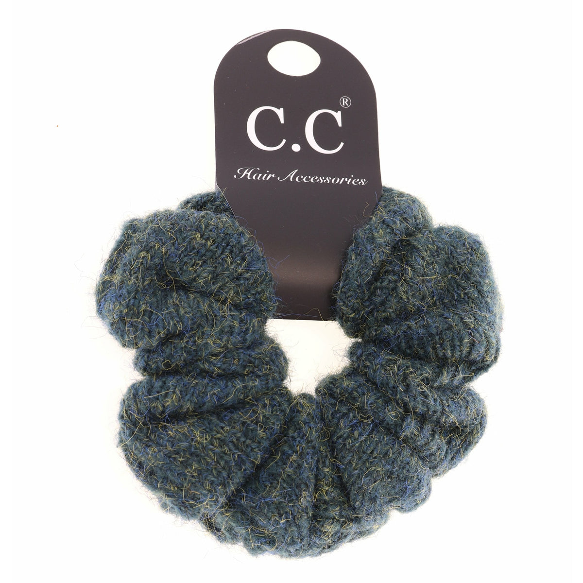 Two-tone Knit Ponytail C.C Scrunchie SCR05