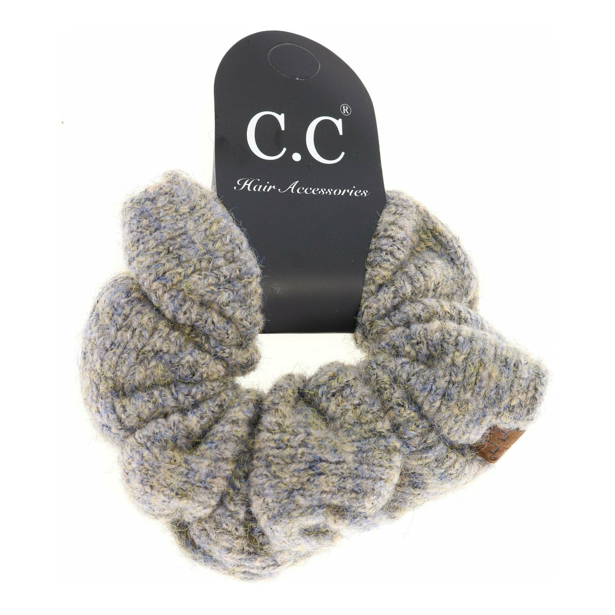 Two-tone Knit Ponytail C.C Scrunchie SCR05