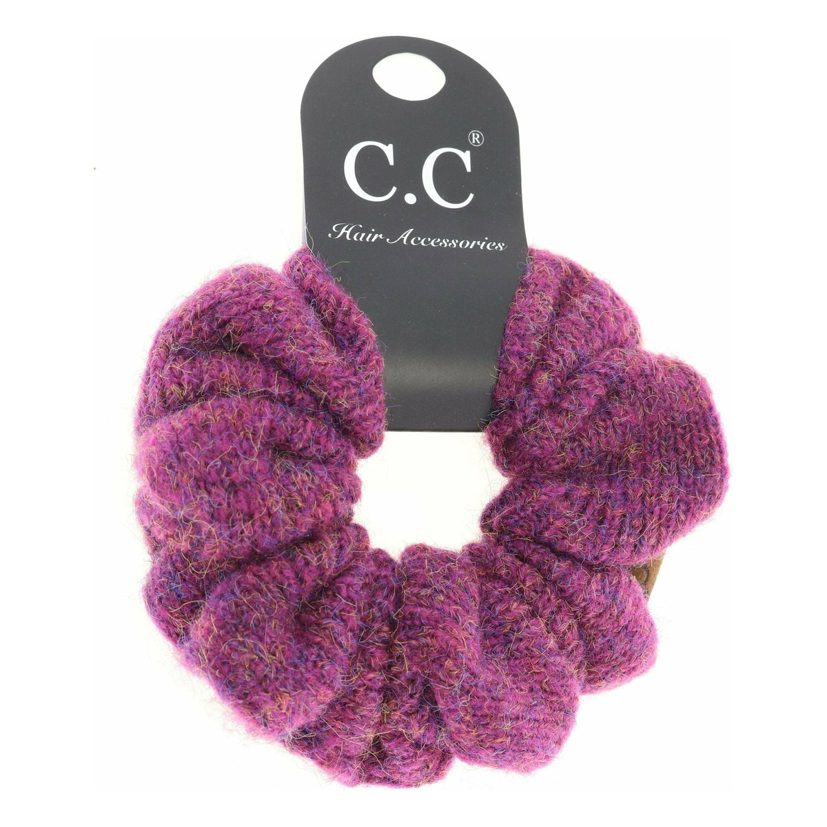 Two-tone Knit Ponytail C.C Scrunchie SCR05