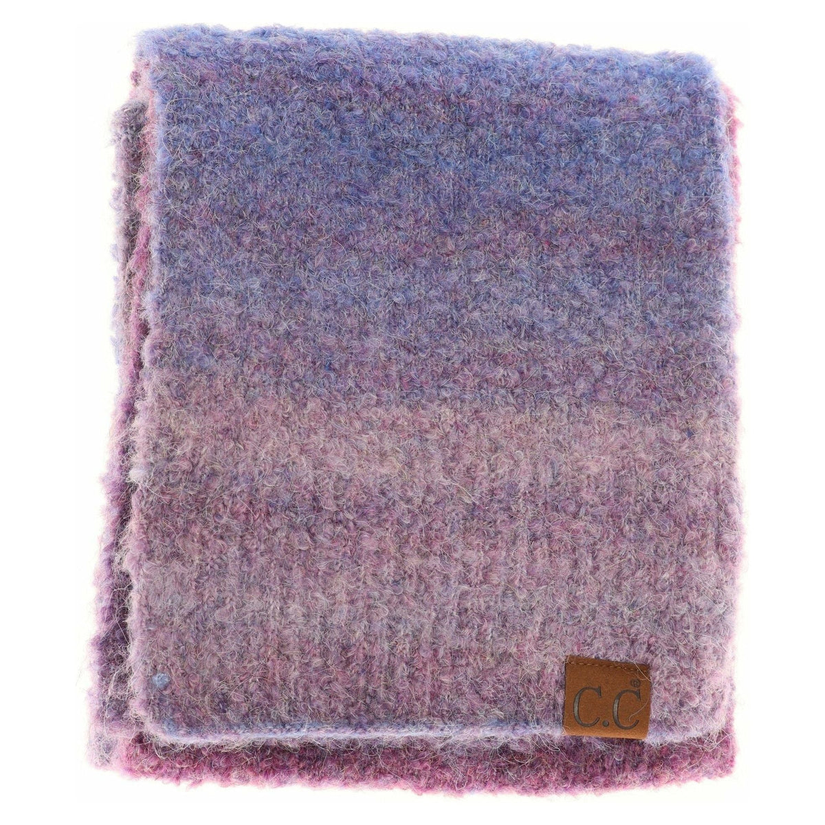 Multi-colored Mohair Oblong C.C Scarf SF2082