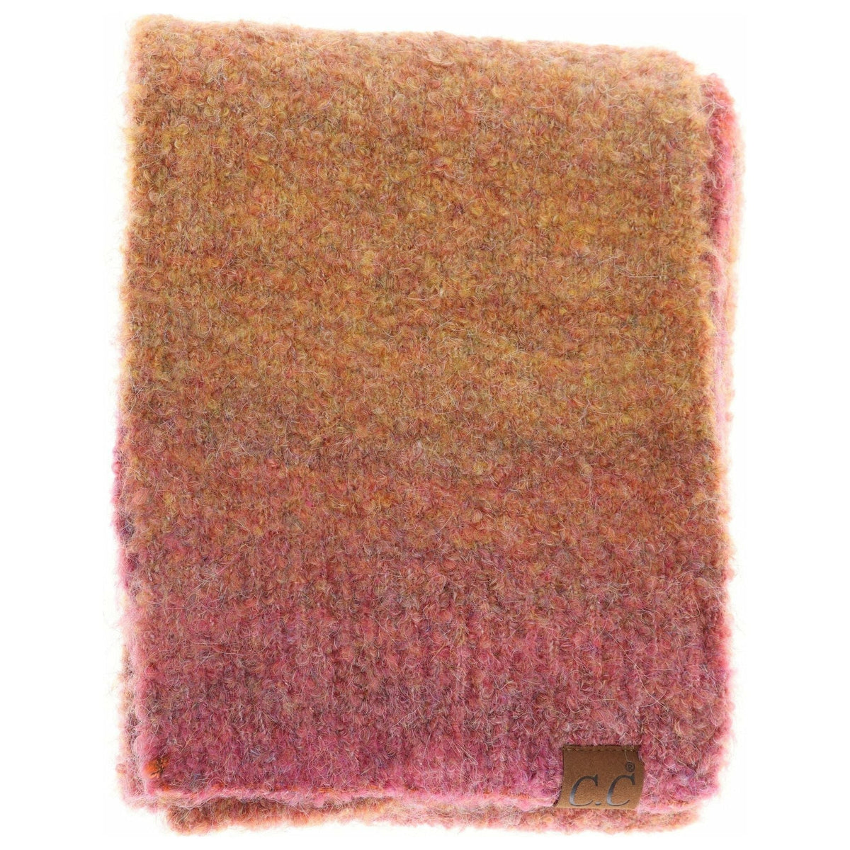 Multi-colored Mohair Oblong C.C Scarf SF2082