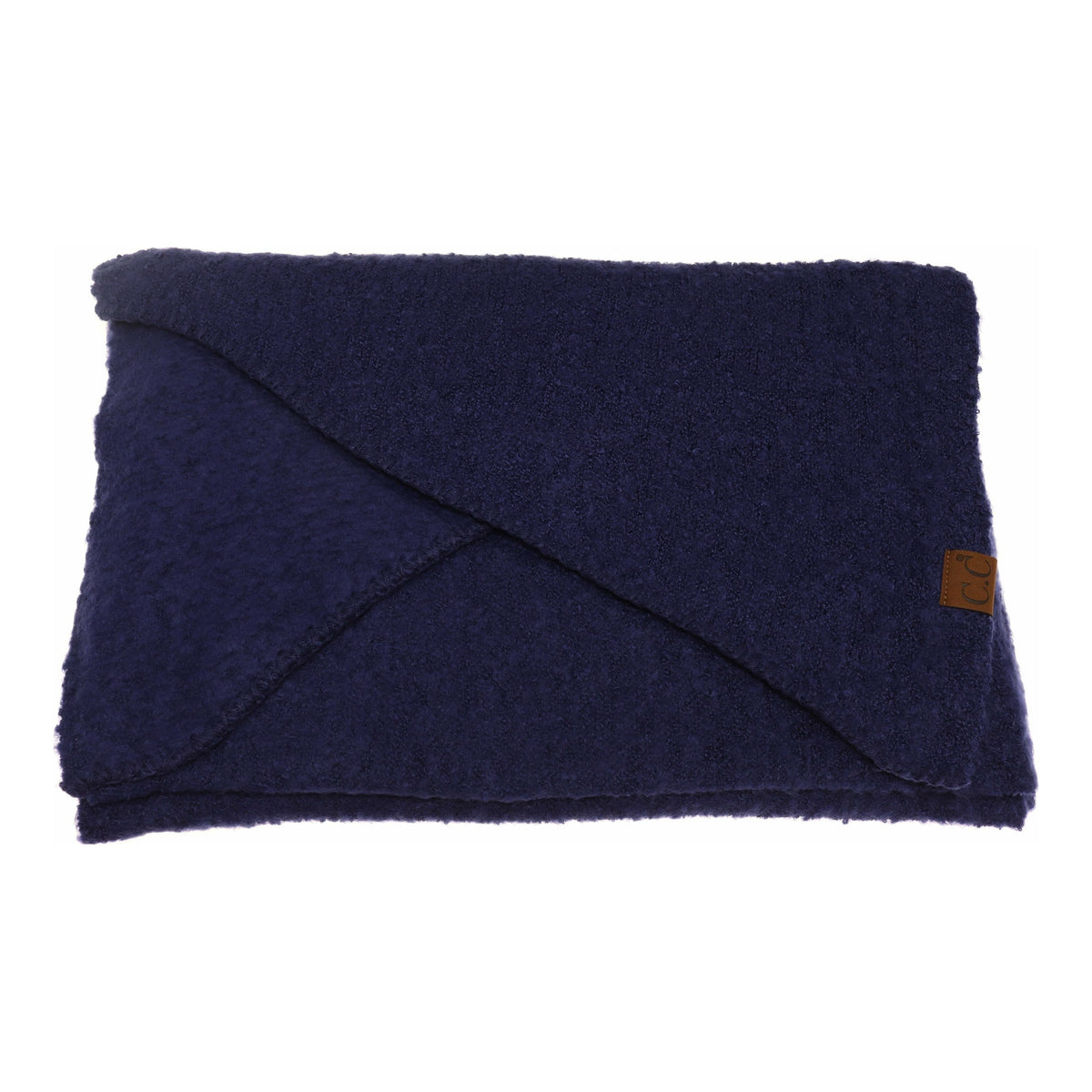 Solid Boucle Knit CC Scarf SF7006