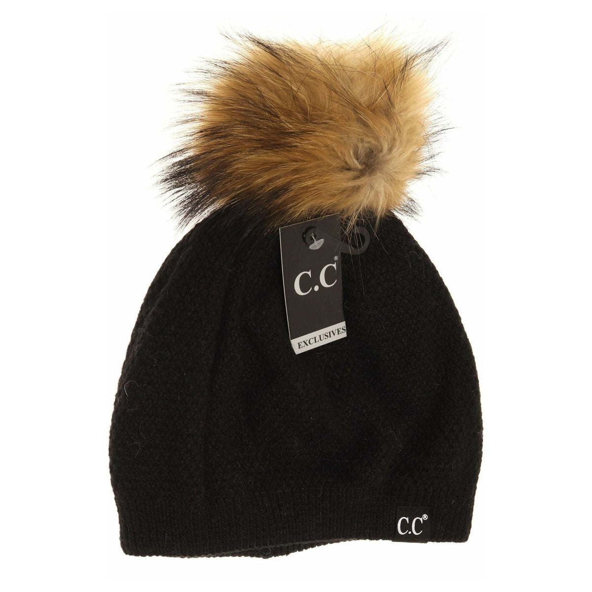 C.C Exclusive - Black Label Special Edition Waffle Knit C.C Beret ST72