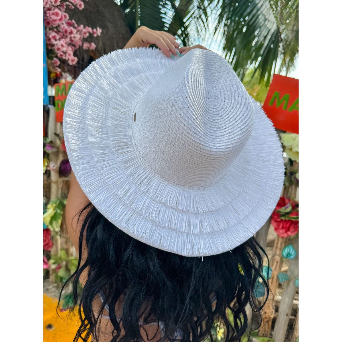 Fringe Brim C.C Panama Sun Hat STH0028