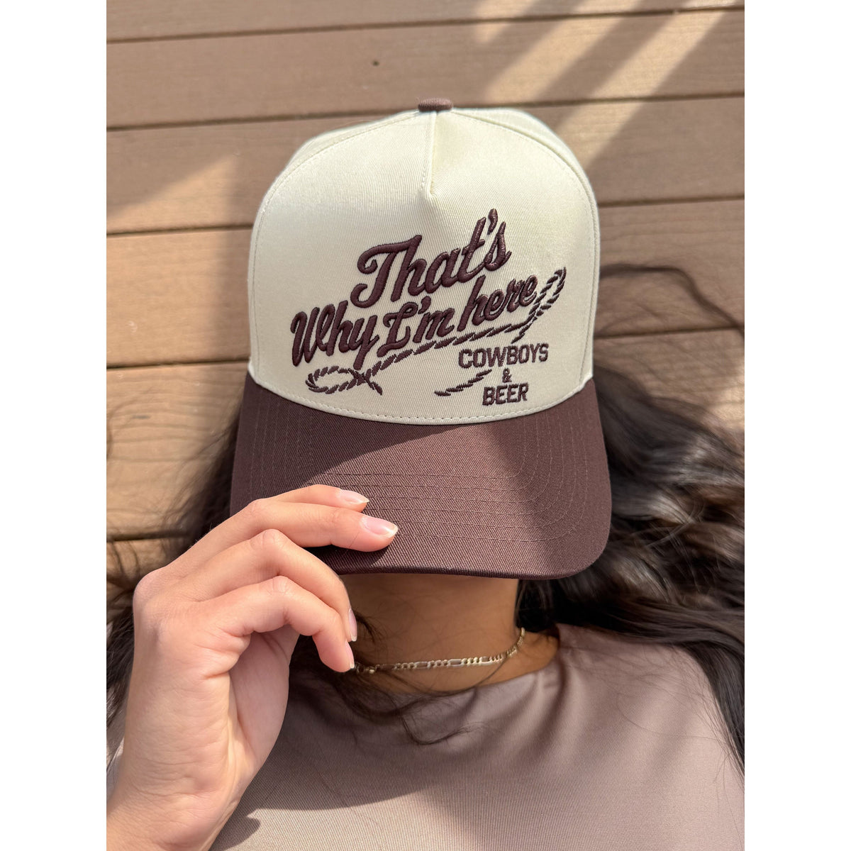 Cowboys and Beer C.C Puff Embroidered Trucker Hat TCM0023