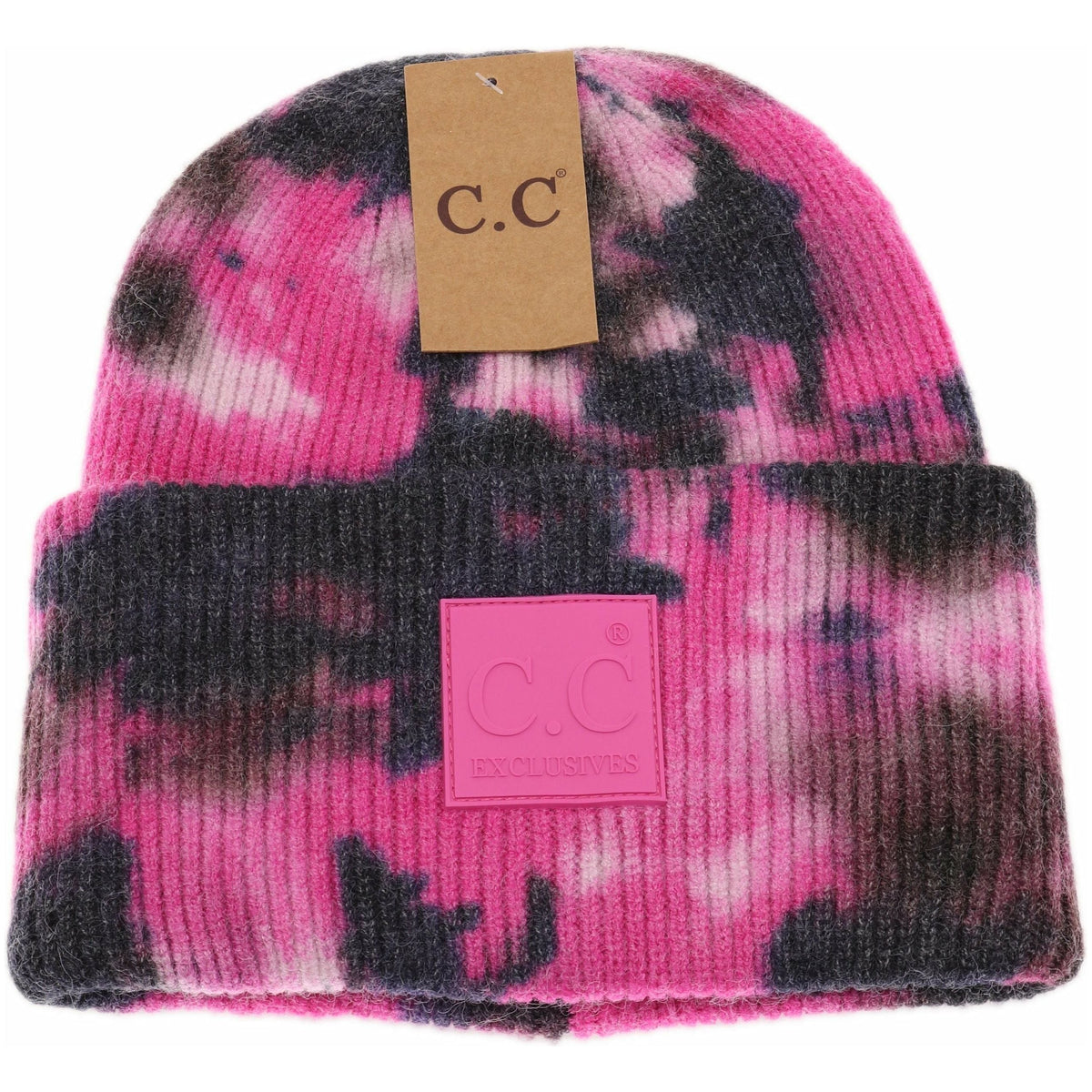 Tie Dye Beanie with Rubber Patch HAT7380