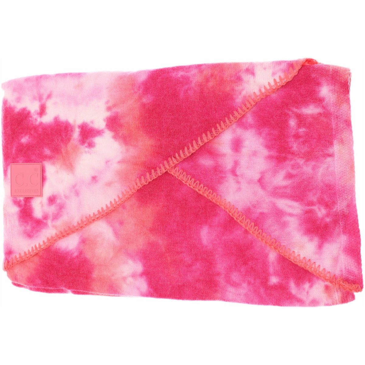 Tie Dye Scarf with Rubber Patch SF7380