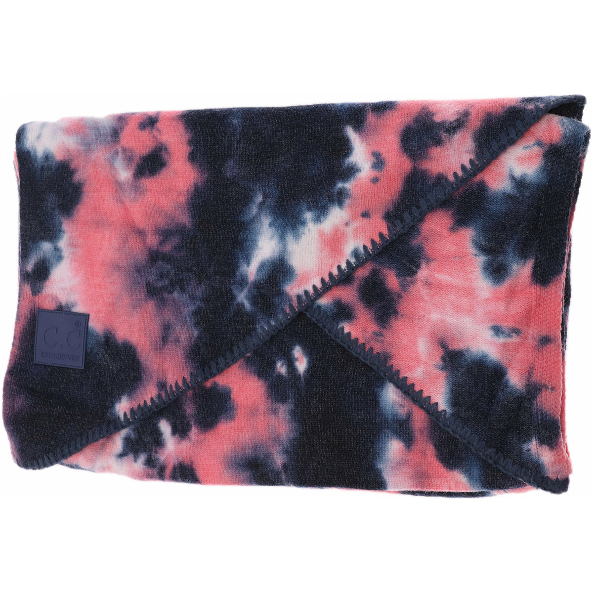 Tie Dye Scarf with Rubber Patch SF7380