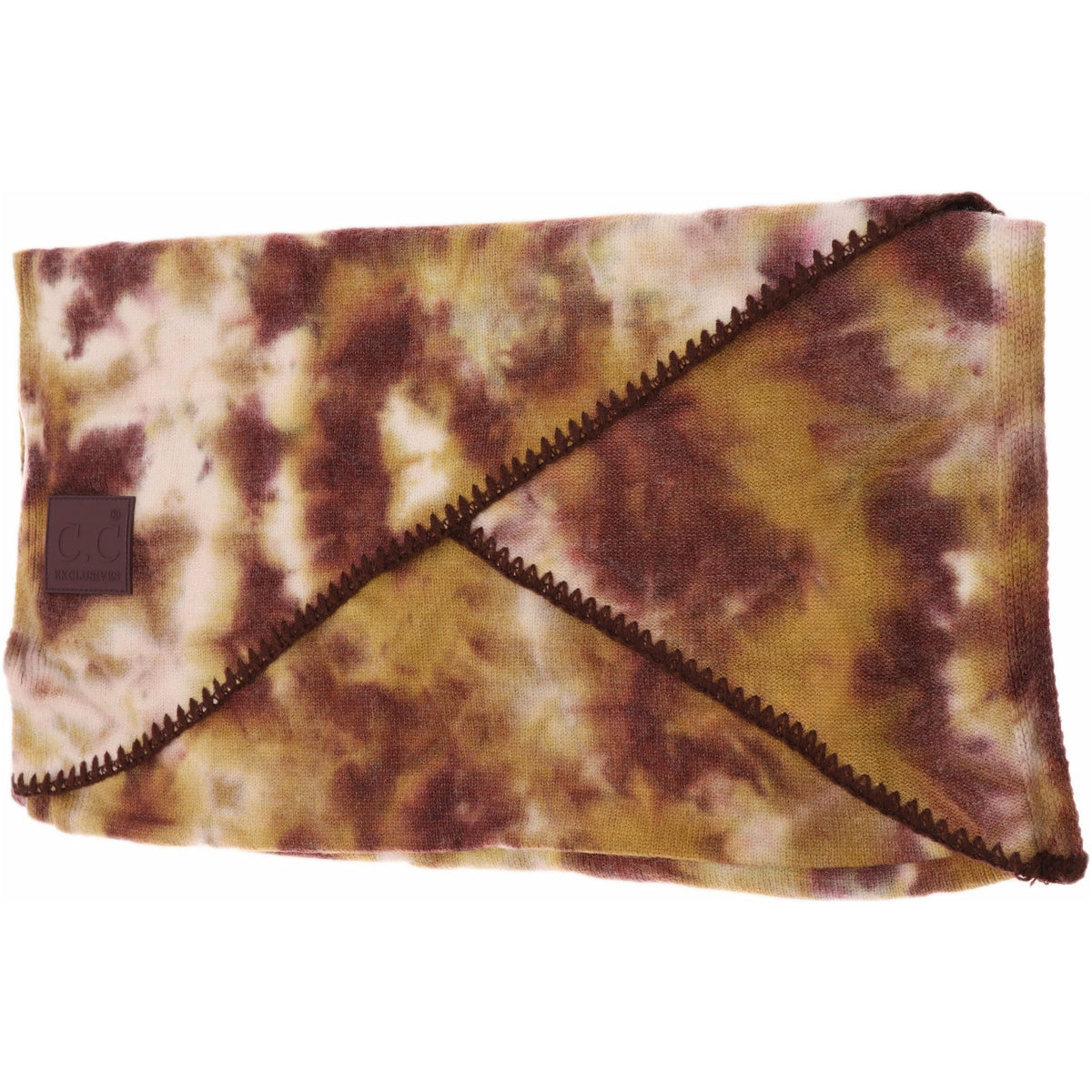 Tie Dye Scarf with Rubber Patch SF7380