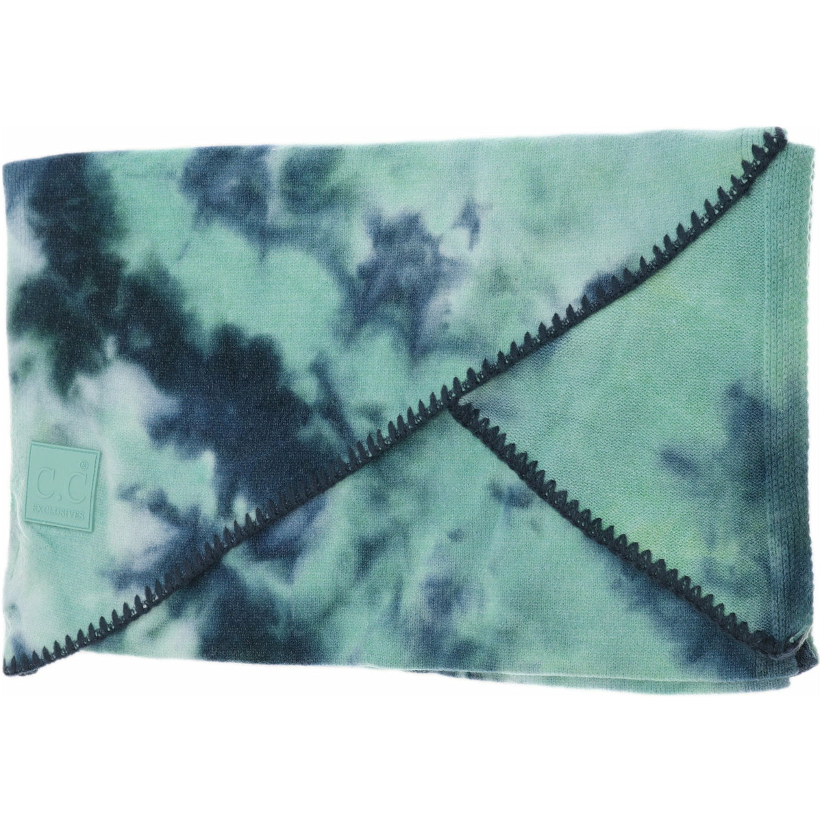 Tie Dye Scarf with Rubber Patch SF7380