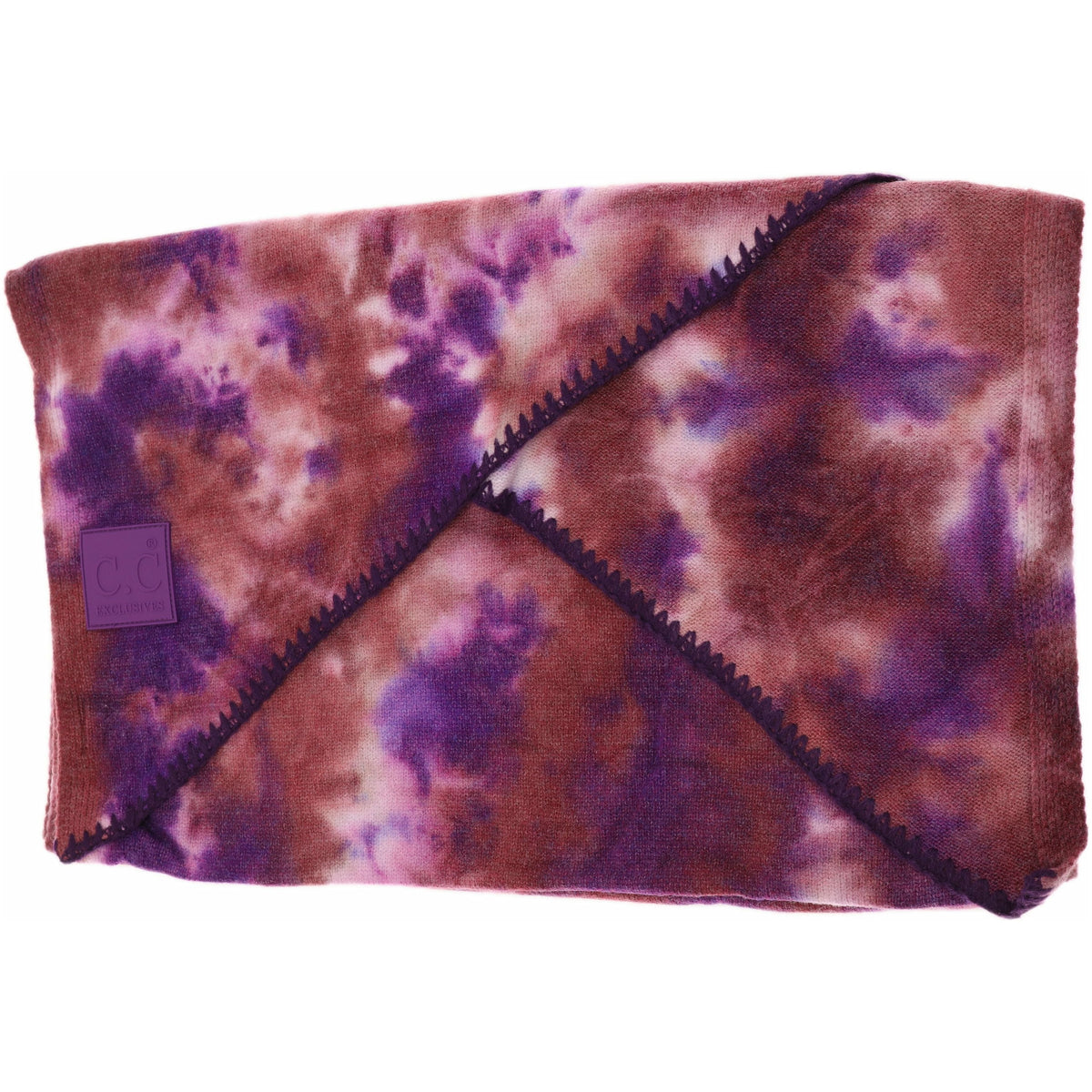 Tie Dye Scarf with Rubber Patch SF7380