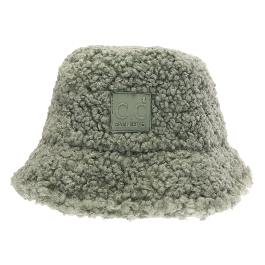 Sherpa Bucket Hat with Rubber Patch KP008